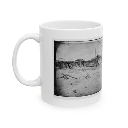 Petersburg, Va. Earthworks In Front Of The Town (U.S. Civil War) White Coffee Mug