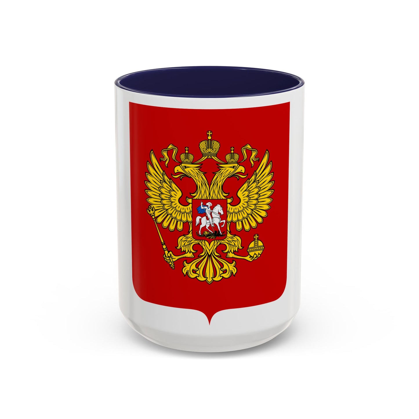 Coat of Arms of the Russian Federation - Accent Coffee Mug