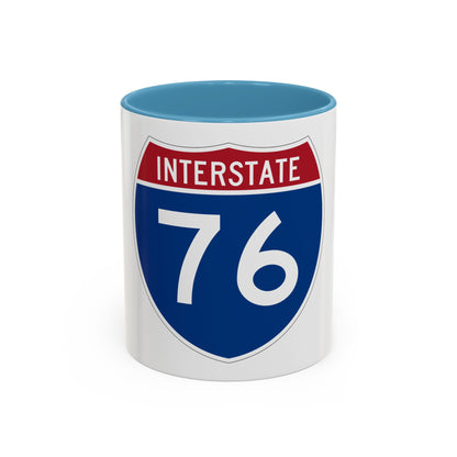 Interstate 76 Colorado Nebraska (U.S. Highways) Accent Coffee Mug