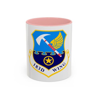 183d Wing emblem (U.S. Air Force) Accent Coffee Mug