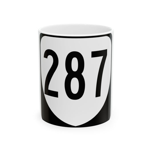 Virginia 287 1980 (Virginia) (Road Sign) White Coffee Mug