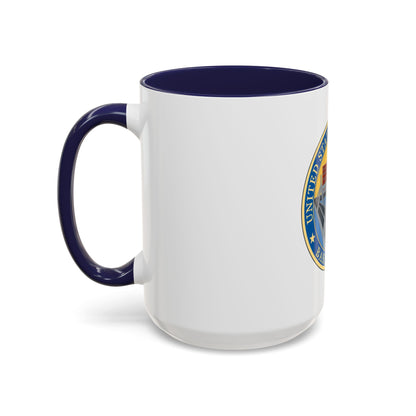 USCG Base Boston (U.S. Coast Guard) Accent Coffee Mug