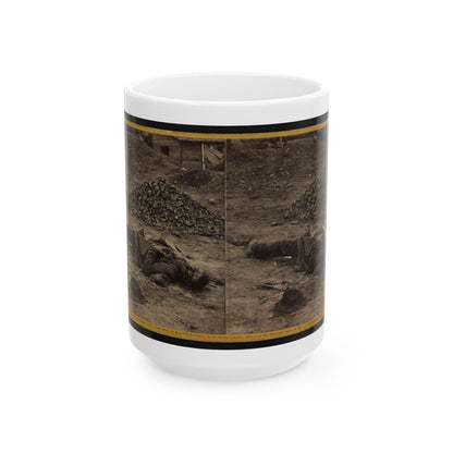 A Rebel Soldier, Killed In The Trenches Before Petersburgh (I.E. Petersburg) ... (U.S. Civil War) White Coffee Mug
