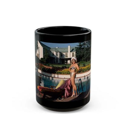 Terry Moore #416 - Unreleased Aug. '84 Playboy Photo from shoot non nude (Vintage Female Icon) Black Coffee Mug-15oz-Go Mug Yourself