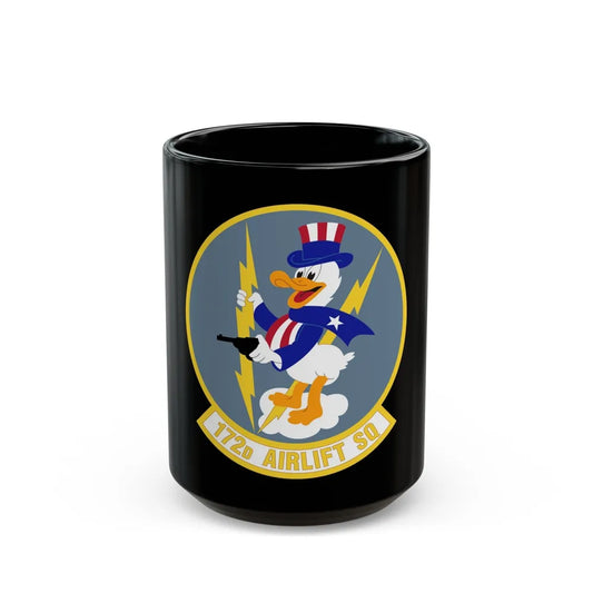 172d Airlift Squadron (U.S. Air Force) Black Coffee Mug-15oz-Go Mug Yourself