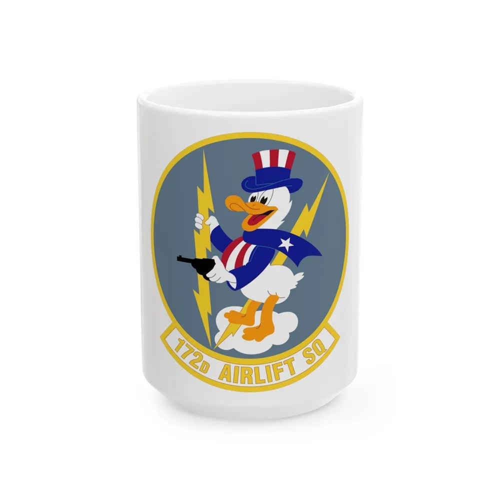 172d Airlift Squadron (U.S. Air Force) White Coffee Mug-15oz-Go Mug Yourself