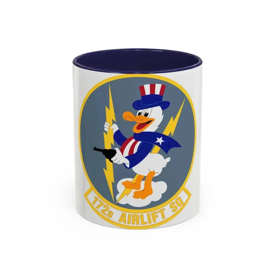172d Airlift Squadron (U.S. Air Force) Accent Coffee Mug 11oz Navy - Go Mug Yourself