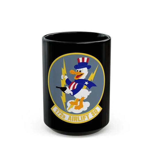 172d Airlift Squadron (U.S. Air Force) Black Coffee Mug 15oz - Go Mug Yourself