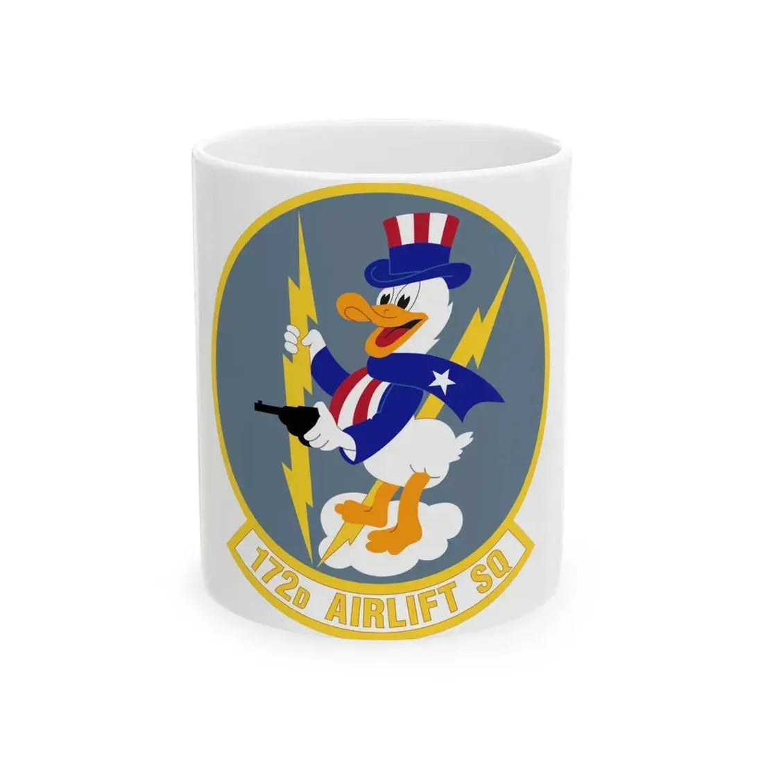 172d Airlift Squadron (U.S. Air Force) White Coffee Mug 11oz - Go Mug Yourself