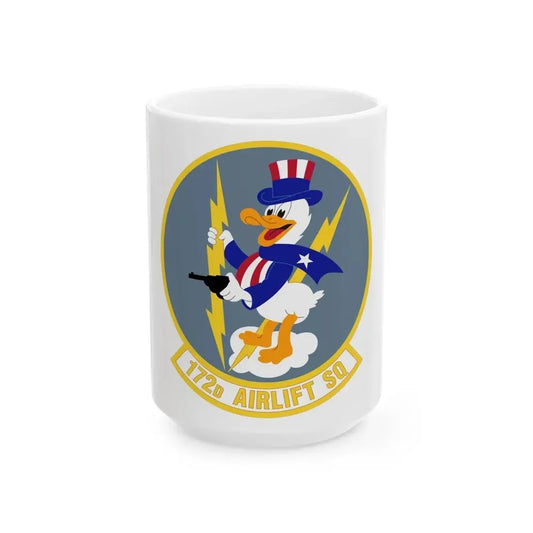 172d Airlift Squadron (U.S. Air Force) White Coffee Mug 15oz - Go Mug Yourself