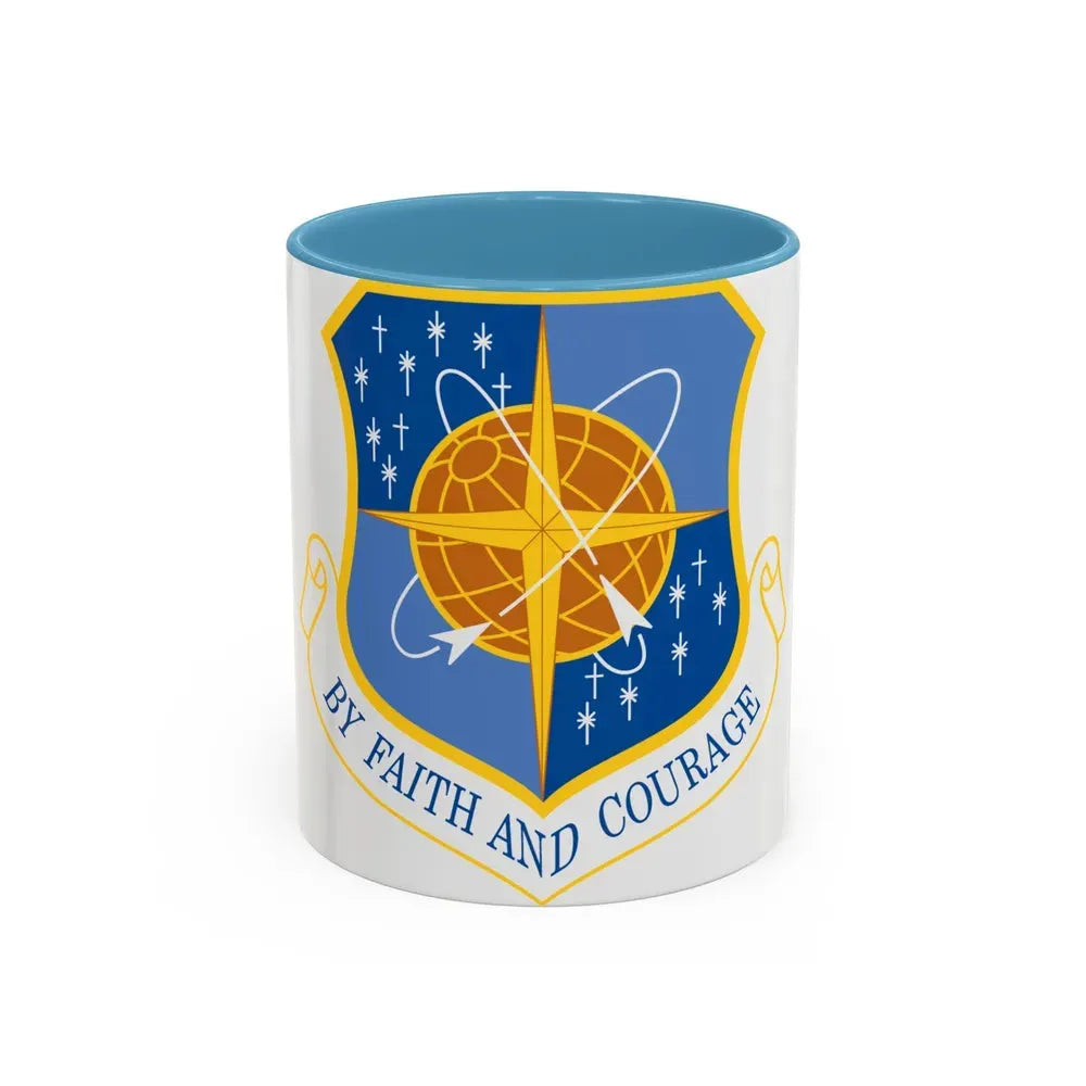172d Airlift Wing (U.S. Air Force) Accent Coffee Mug 11oz Light Blue - Go Mug Yourself