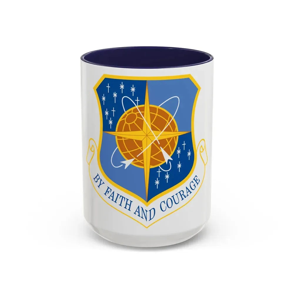 172d Airlift Wing (U.S. Air Force) Accent Coffee Mug 15oz Navy - Go Mug Yourself