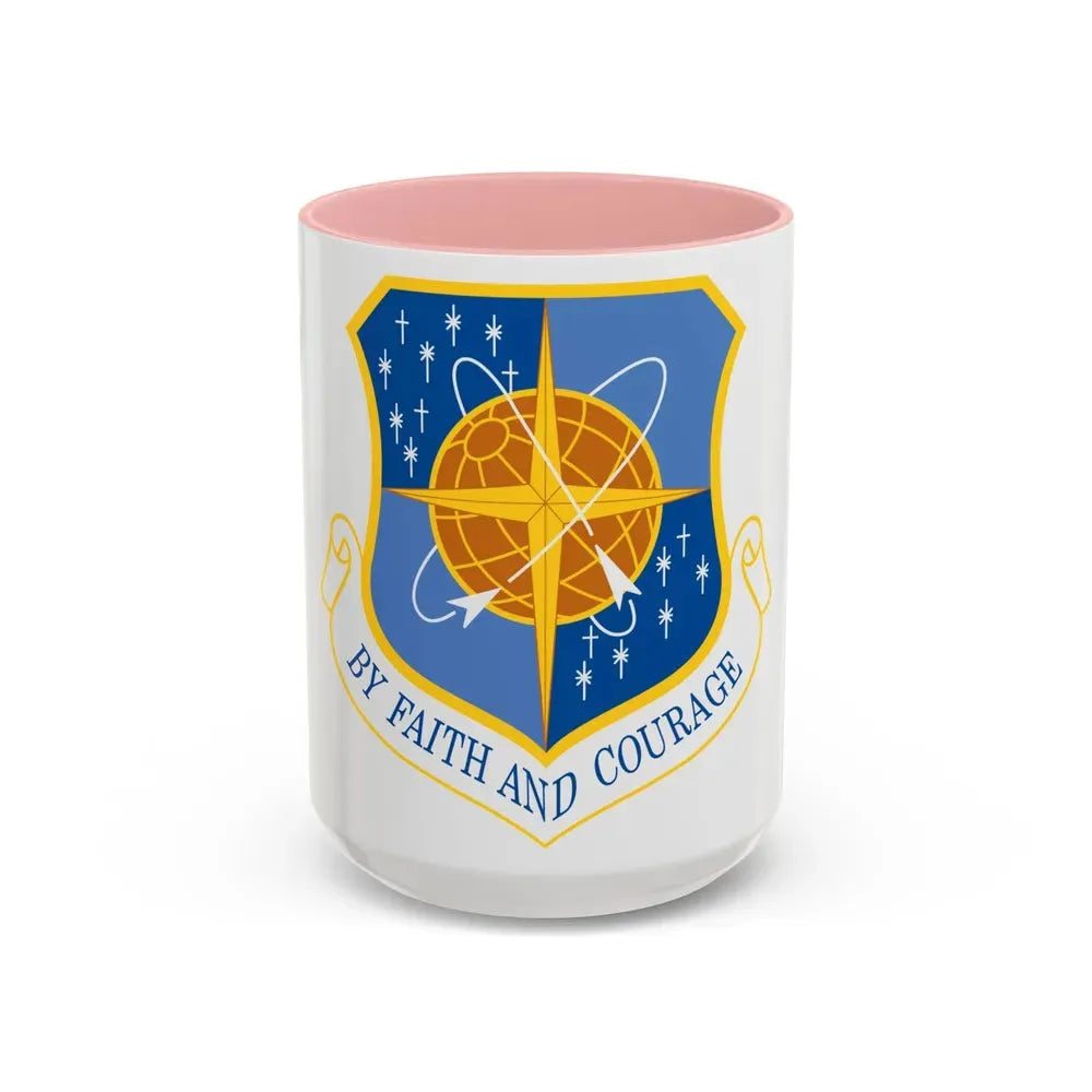 172d Airlift Wing (U.S. Air Force) Accent Coffee Mug 15oz Pink - Go Mug Yourself
