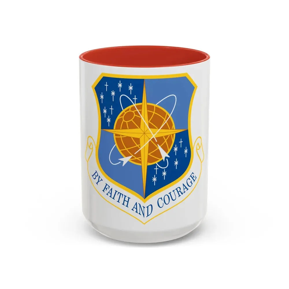 172d Airlift Wing (U.S. Air Force) Accent Coffee Mug 15oz Red - Go Mug Yourself
