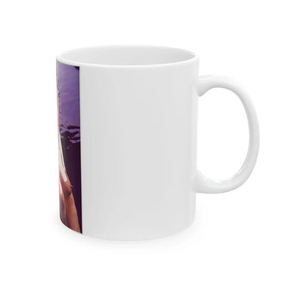 Linda Blair #368 - Underwater & Topless 1 (Vintage Female Icon) White Coffee Mug-Go Mug Yourself