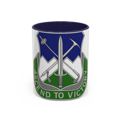 172nd Infantry Regiment (U.S. Army) Accent Coffee Mug-11oz-Navy-Go Mug Yourself