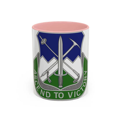 172nd Infantry Regiment (U.S. Army) Accent Coffee Mug-11oz-Pink-Go Mug Yourself