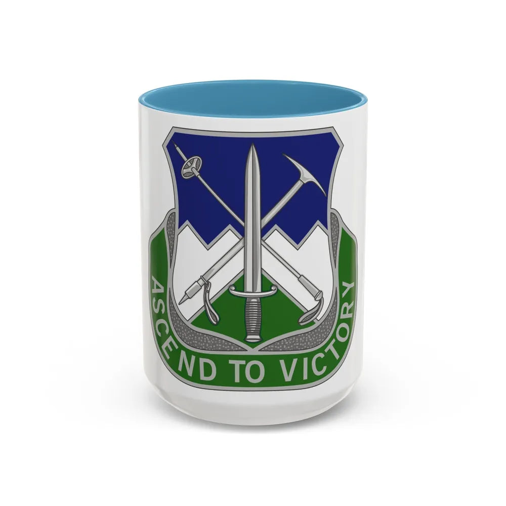 172nd Infantry Regiment (U.S. Army) Accent Coffee Mug-15oz-Light Blue-Go Mug Yourself