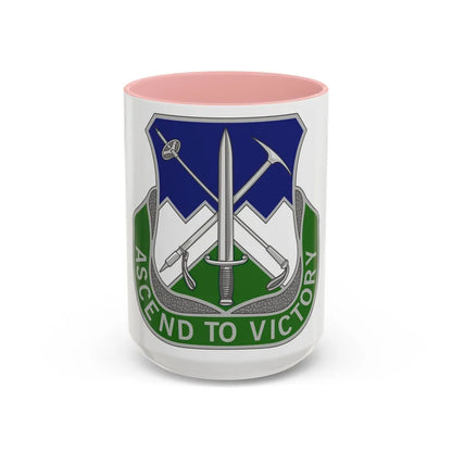 172nd Infantry Regiment (U.S. Army) Accent Coffee Mug-15oz-Pink-Go Mug Yourself