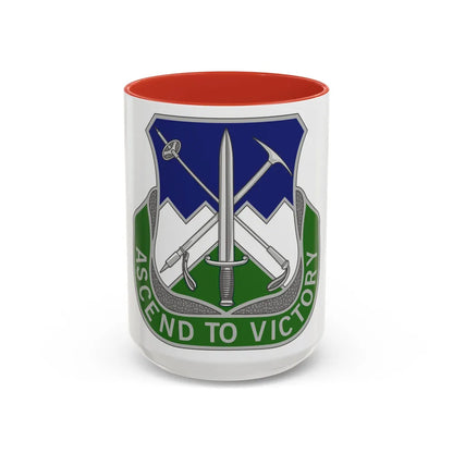 172nd Infantry Regiment (U.S. Army) Accent Coffee Mug-15oz-Red-Go Mug Yourself