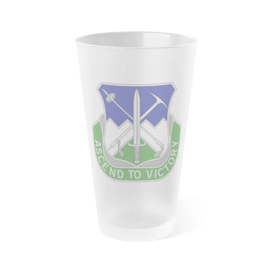 172nd Infantry Regiment (U.S. Army) Frosted Pint Glass 16oz-Go Mug Yourself