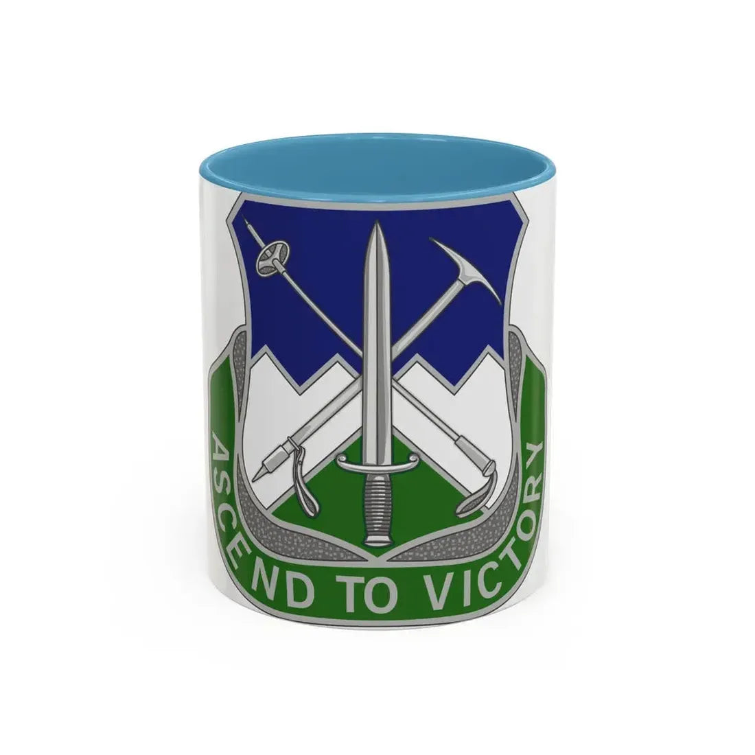 172nd Infantry Regiment (U.S. Army) Accent Coffee Mug 11oz Light Blue - Go Mug Yourself