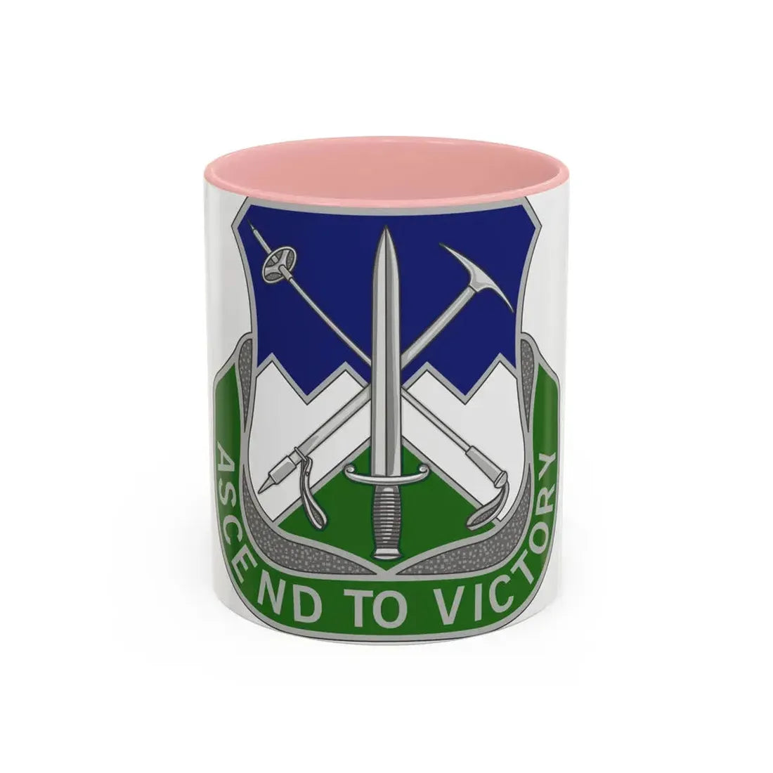 172nd Infantry Regiment (U.S. Army) Accent Coffee Mug 11oz Pink - Go Mug Yourself