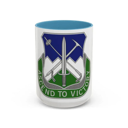 172nd Infantry Regiment (U.S. Army) Accent Coffee Mug 15oz Light Blue - Go Mug Yourself