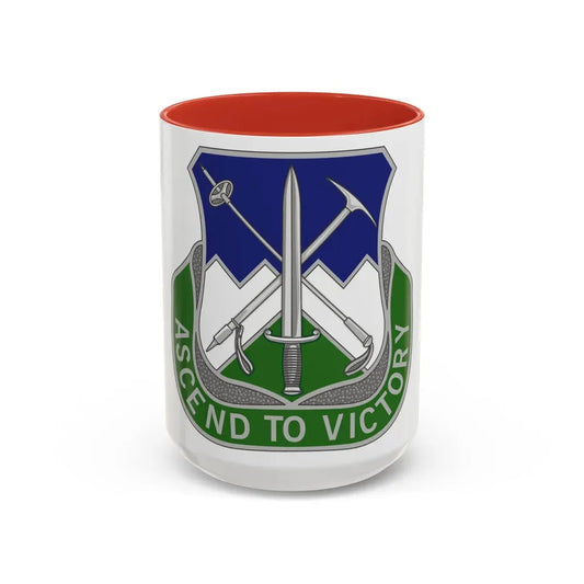 172nd Infantry Regiment (U.S. Army) Accent Coffee Mug 15oz Red - Go Mug Yourself