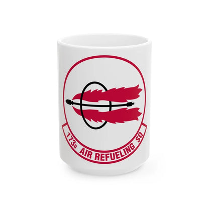 173 Air Refueling Squadron (U.S. Air Force) White Coffee Mug-15oz-Go Mug Yourself