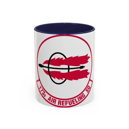 173 Air Refueling Squadron (U.S. Air Force) Accent Coffee Mug 11oz Navy - Go Mug Yourself