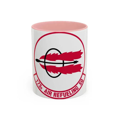 173 Air Refueling Squadron (U.S. Air Force) Accent Coffee Mug 11oz Pink - Go Mug Yourself