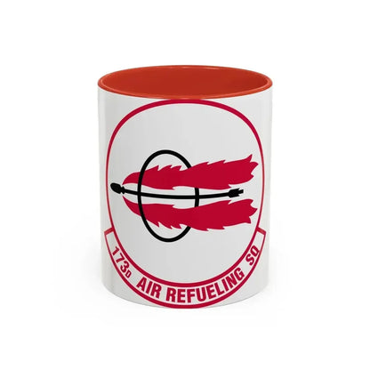 173 Air Refueling Squadron (U.S. Air Force) Accent Coffee Mug 11oz Red - Go Mug Yourself