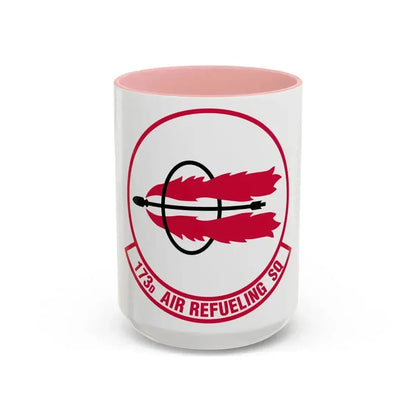 173 Air Refueling Squadron (U.S. Air Force) Accent Coffee Mug 15oz Pink - Go Mug Yourself
