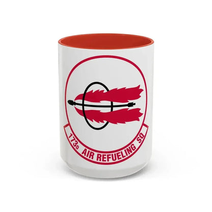 173 Air Refueling Squadron (U.S. Air Force) Accent Coffee Mug 15oz Red - Go Mug Yourself
