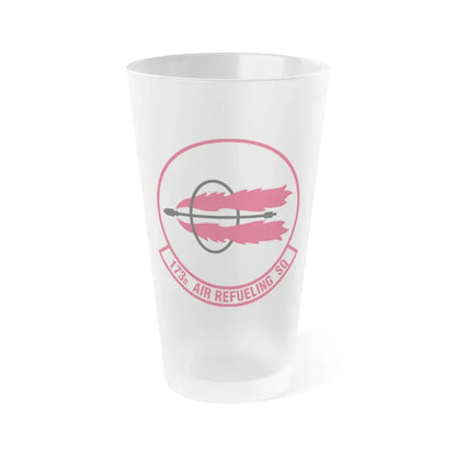 173 Air Refueling Squadron (U.S. Air Force) Frosted Pint Glass 16oz Default Title - Go Mug Yourself