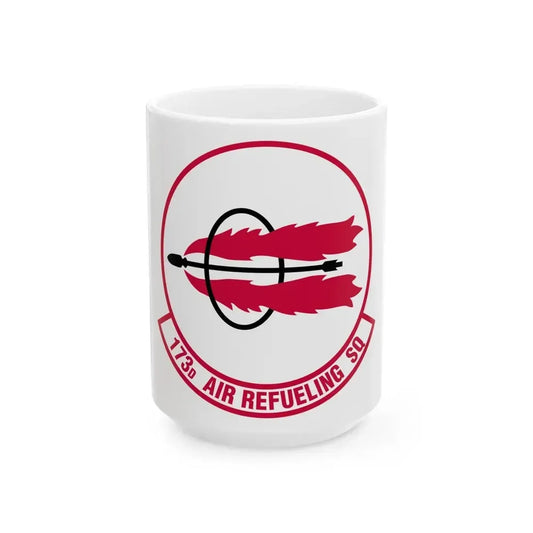 173 Air Refueling Squadron (U.S. Air Force) White Coffee Mug 15oz - Go Mug Yourself
