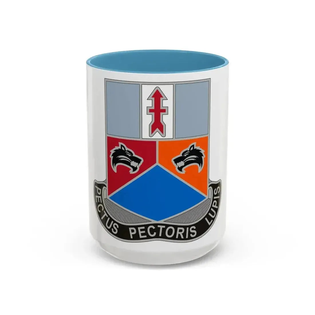 173 Engineer Battalion 2 (U.S. Army) Accent Coffee Mug 15oz Light Blue - Go Mug Yourself