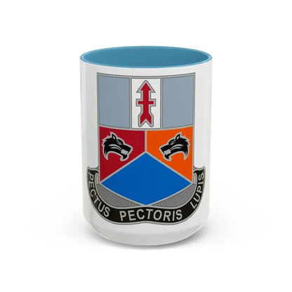 173 Engineer Battalion 2 (U.S. Army) Accent Coffee Mug 15oz Light Blue - Go Mug Yourself