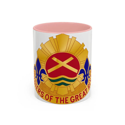 173 Engineer Battalion (U.S. Army) Accent Coffee Mug-11oz-Pink-Go Mug Yourself