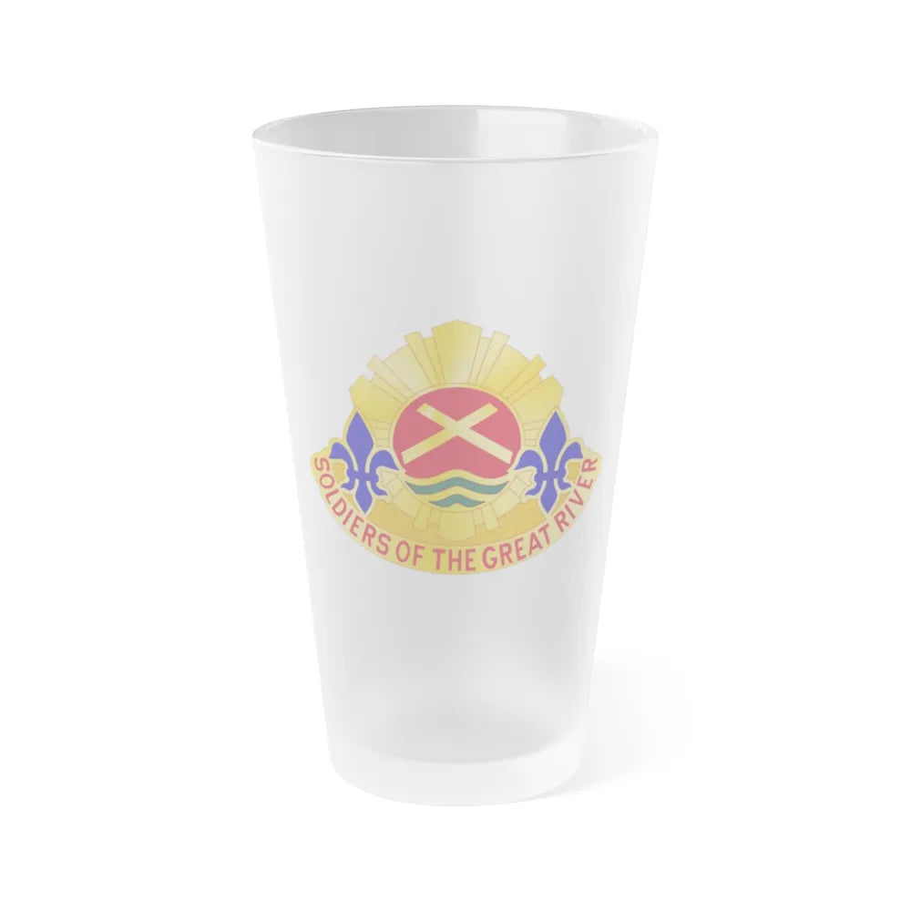 173 Engineer Battalion (U.S. Army) Frosted Pint Glass 16oz-Go Mug Yourself