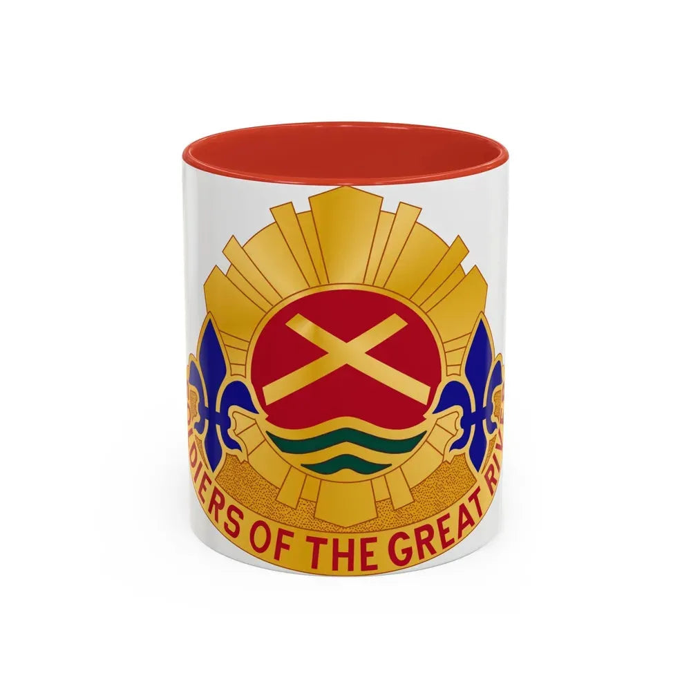 173 Engineer Battalion (U.S. Army) Accent Coffee Mug 11oz Red - Go Mug Yourself