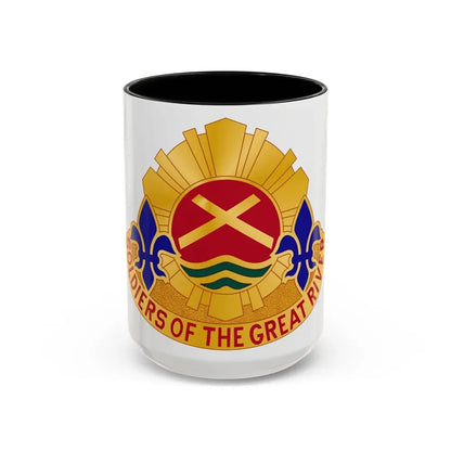 173 Engineer Battalion (U.S. Army) Accent Coffee Mug 15oz Black - Go Mug Yourself