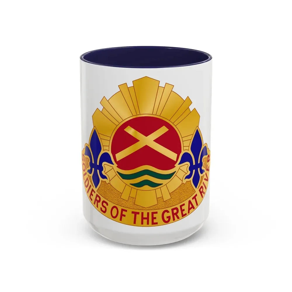 173 Engineer Battalion (U.S. Army) Accent Coffee Mug 15oz Navy - Go Mug Yourself