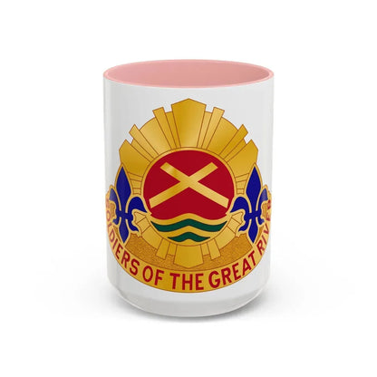 173 Engineer Battalion (U.S. Army) Accent Coffee Mug 15oz Pink - Go Mug Yourself