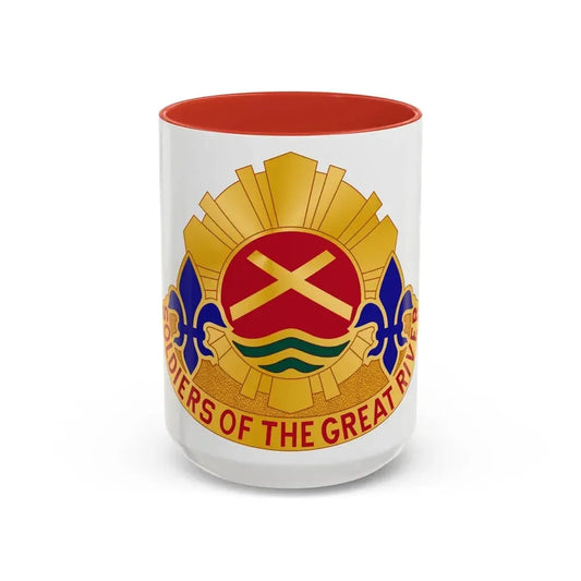 173 Engineer Battalion (U.S. Army) Accent Coffee Mug 15oz Red - Go Mug Yourself