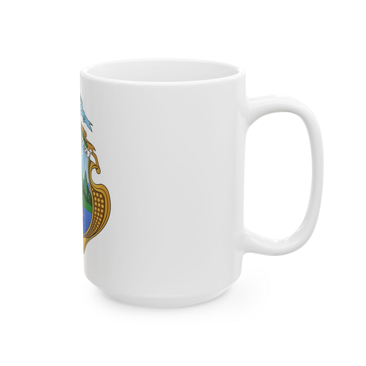 Coat of arms of Costa Rica (1906-1964) - White Coffee Mug