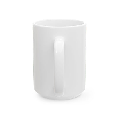 Flag of the Egyptian Air Defense Forces Coat of arms variant (Egypt) White Coffee Mug