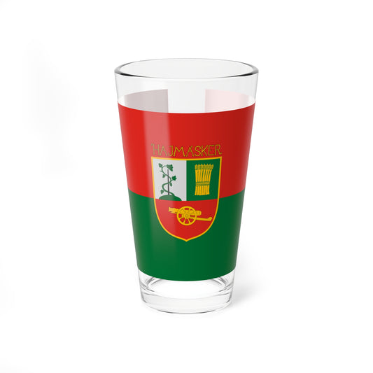 Flag of Hajmasker (Hungary) Pint Glass 16oz