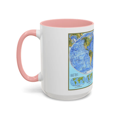 World Map - Physical (1994) (Map) Accent Coffee Mug